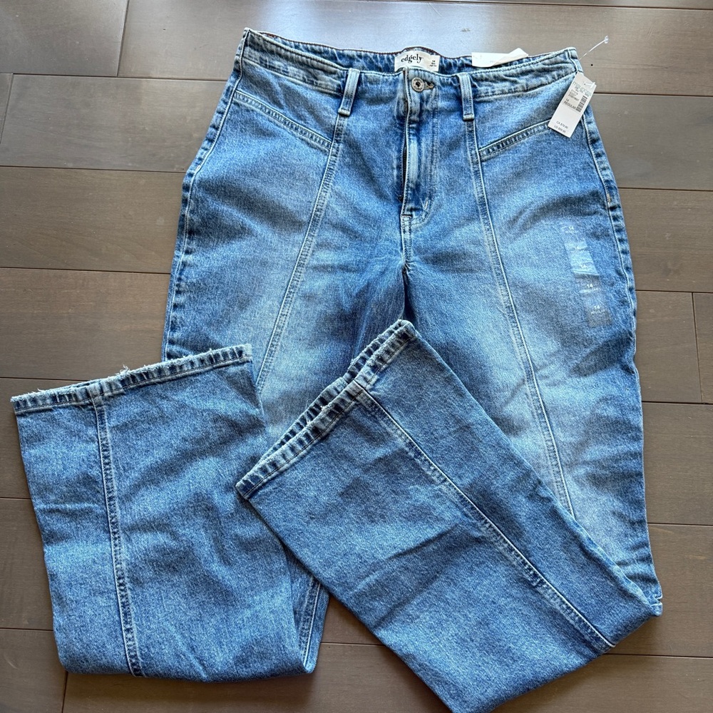 Classic Denim Straight Leg Jeans
